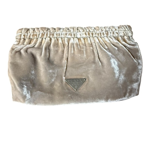 Prada Raso Cosmetic Pouch - Cream - Picture 1 of 4